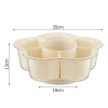 Double-layer vegetable platter with compartments for rotating hot pot, washing basin, draining basket, creative multi-functional vegetable preparation and side dish for home use Item Picture